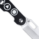 Kizer Cutlery Cormorant Button Lock Folding Knife 3.25" S35VN Steel Blade Black/White G10 Handle 4562A3 -Kizer Cutlery - Survivor Hand Precision Knives & Outdoor Gear Store