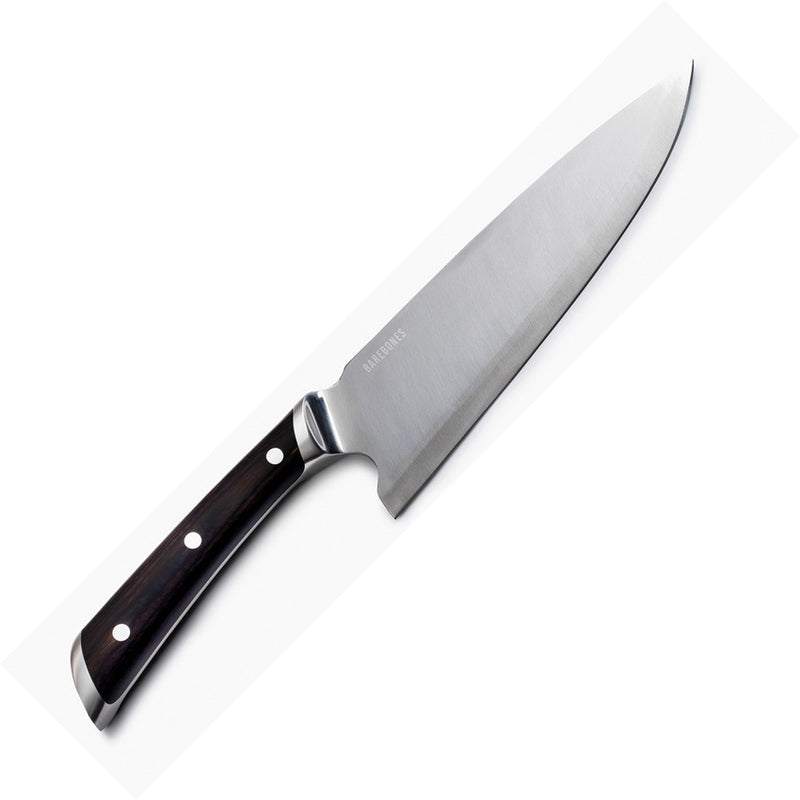 Barebones Living Kitchen Chef's Knife 8" 50CrMoV15 Steel Blade Black Infused Pakkawood Handle 490 -Barebones Living - Survivor Hand Precision Knives & Outdoor Gear Store