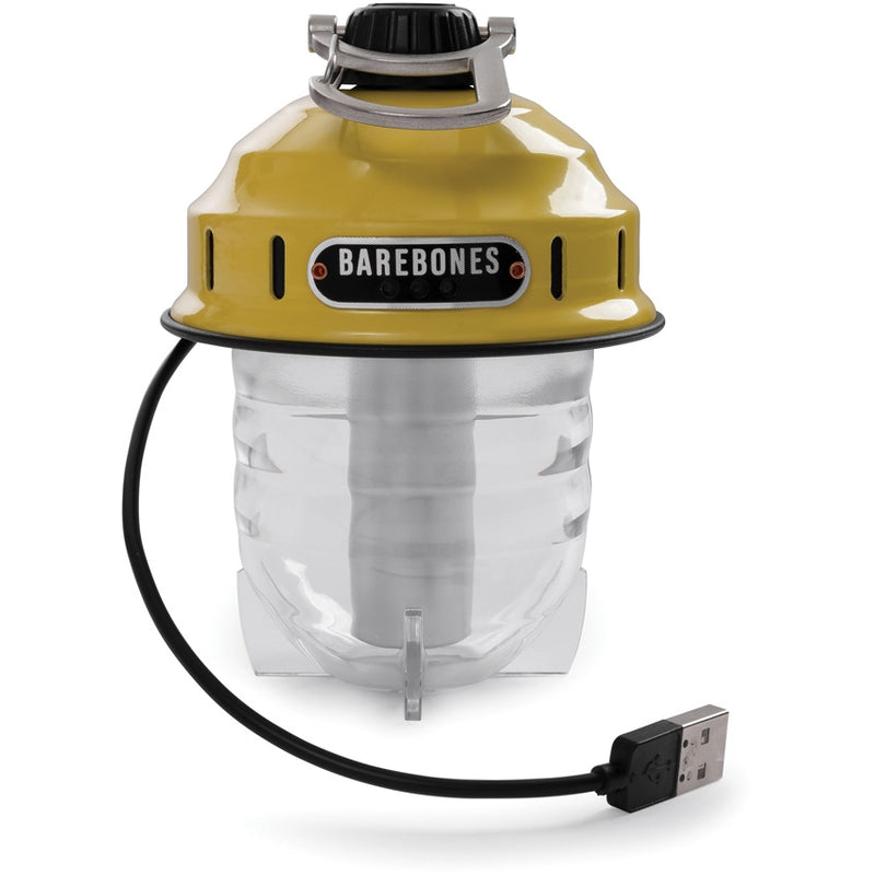 Barebones Living Beacon Hanging Lantern Yellow 3.75" x 5" Rechargeable Stamped Steel Construction RE235 -Barebones Living - Survivor Hand Precision Knives & Outdoor Gear Store