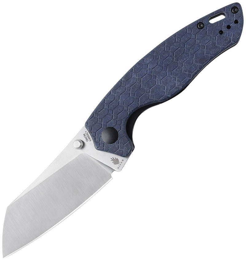 Kizer Cutlery Towser K Linerlock Folding Knife 3.5" 154CM Steel Blade Blue G10 Handle 4593C1 -Kizer Cutlery - Survivor Hand Precision Knives & Outdoor Gear Store