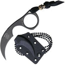 Bastinelli Creations Diagnostic Fixed Knife 1.5" Black PVD Coated N690Co Steel Karambit Blade One Piece Construction 05Z -Bastinelli Creations - Survivor Hand Precision Knives & Outdoor Gear Store