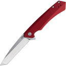 Case XX Kinzua Folding Knife 3.75" S35VN Steel Tanto Blade Red Aluminum Handle 64664 -Case Cutlery - Survivor Hand Precision Knives & Outdoor Gear Store