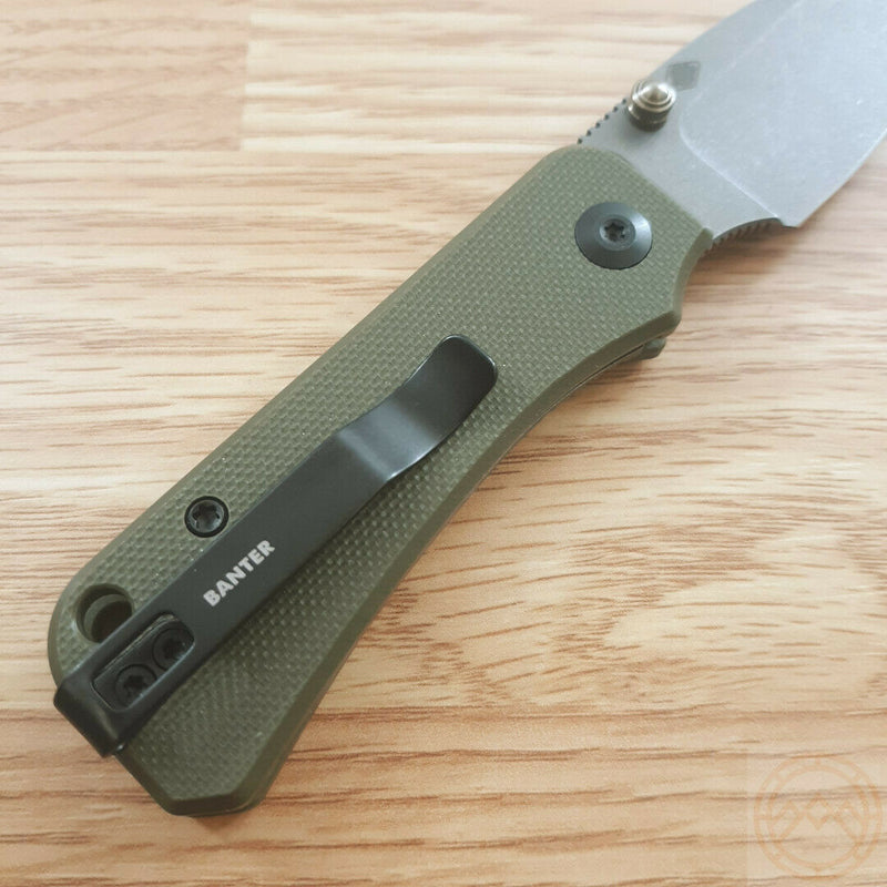 Civivi Baby Banter Linerlock Folding Knife 2.25" Nitro V Steel Blade Green G10 Handle 19068S5 -Civivi - Survivor Hand Precision Knives & Outdoor Gear Store