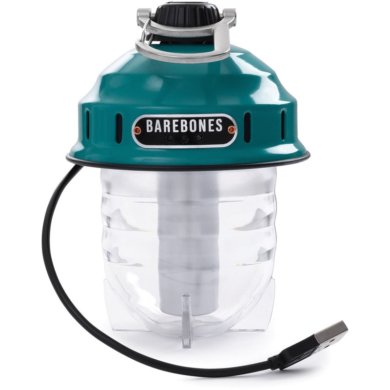 Barebones Living Beacon Hanging Lantern Teal 3.75" x 5" Rechargeable Stamped Steel Construcion RE236 -Barebones Living - Survivor Hand Precision Knives & Outdoor Gear Store