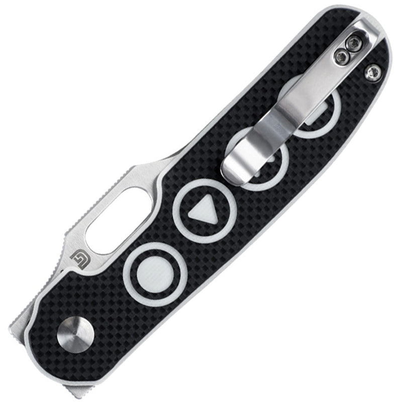 Kizer Cutlery Cormorant Button Lock Folding Knife 3.25" S35VN Steel Blade Black/White G10 Handle 4562A3 -Kizer Cutlery - Survivor Hand Precision Knives & Outdoor Gear Store