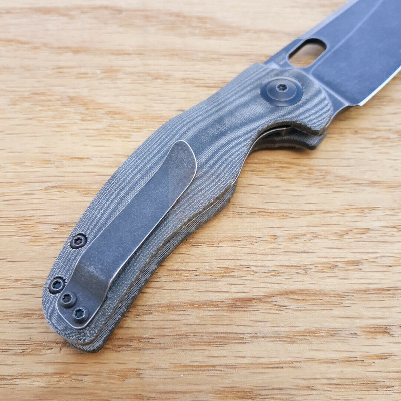 Kizer Cutlery Mini Sheepdog Linerlock Folding Knife 2.63" 154CM Steel Blade Black Canvas Micarta Handle 3488C5 -Kizer Cutlery - Survivor Hand Precision Knives & Outdoor Gear Store