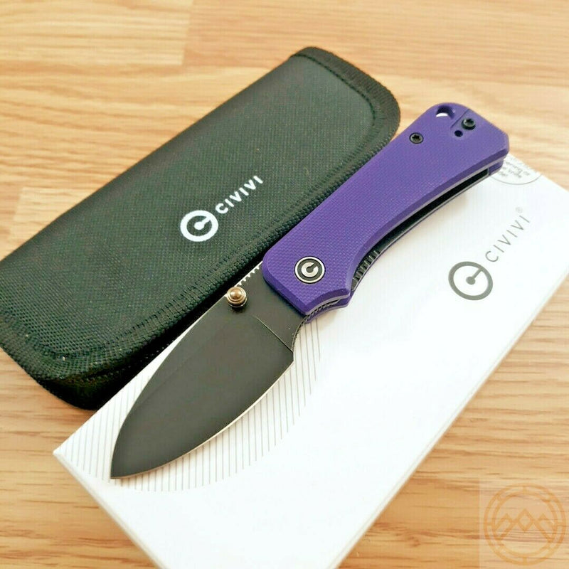 Civivi Baby Banter Liner Folding Knife 2.25" Nitro V Steel Blade Purple G10 Handle 19068S4 -Civivi - Survivor Hand Precision Knives & Outdoor Gear Store