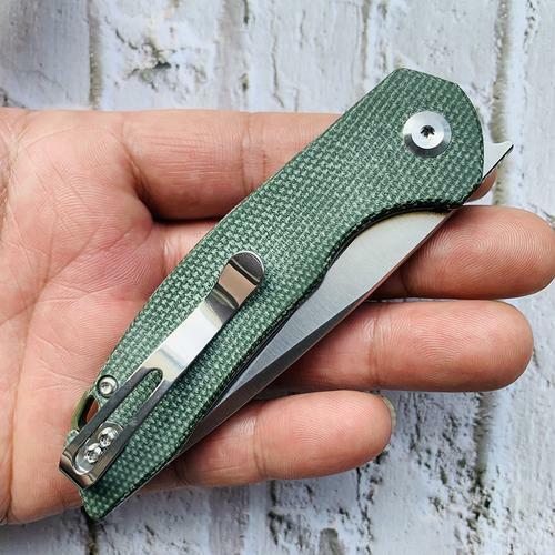 Kansept Knives Mini Accipiter Framelock Folding Knife 2.75" 154CM Steel Blade Green Micarta Handle 2007A2 -Kansept Knives - Survivor Hand Precision Knives & Outdoor Gear Store