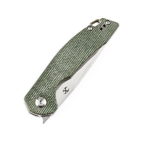 Kansept Knives Mini Accipiter Framelock Folding Knife 2.75" 154CM Steel Blade Green Micarta Handle 2007A2 -Kansept Knives - Survivor Hand Precision Knives & Outdoor Gear Store