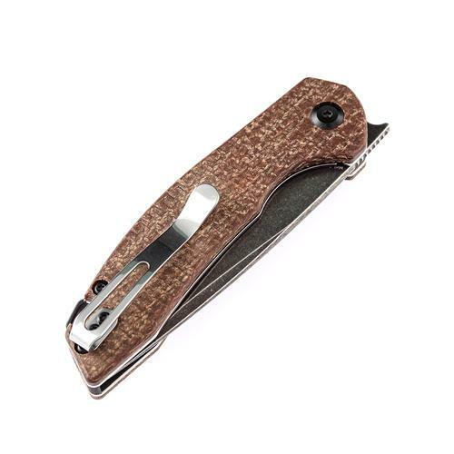 Kansept Knives Mini Accipiter Framelock Folding Knife 2.75" 154CM Steel Blade Brown Micarta Handle 2007A3 -Kansept Knives - Survivor Hand Precision Knives & Outdoor Gear Store