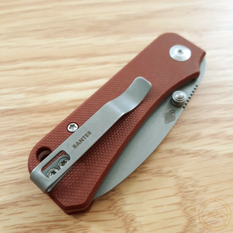 Civivi Baby Banter Linerlock Folding Knife 2.25" Nitro V Steel Blade Burgundy G10 Handle 19068S6 -Civivi - Survivor Hand Precision Knives & Outdoor Gear Store