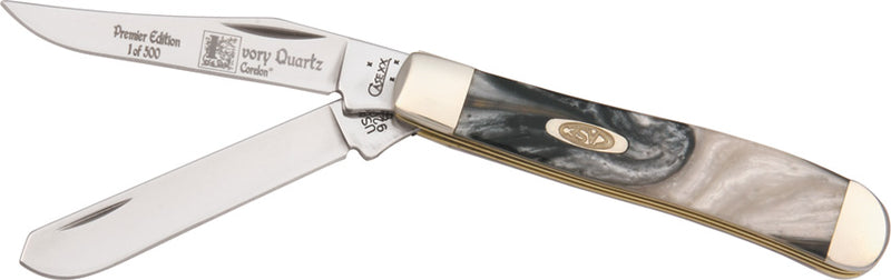 Case XX Trapper Pocket Knife Stainless Steel Blades Imitation Quartz Corelon Handle 9254IQ -Case Cutlery - Survivor Hand Precision Knives & Outdoor Gear Store