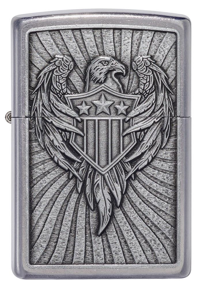 Zippo Lighter Eagle Emblem Feature Windproof All Metal Construction 19976 -Zippo - Survivor Hand Precision Knives & Outdoor Gear Store