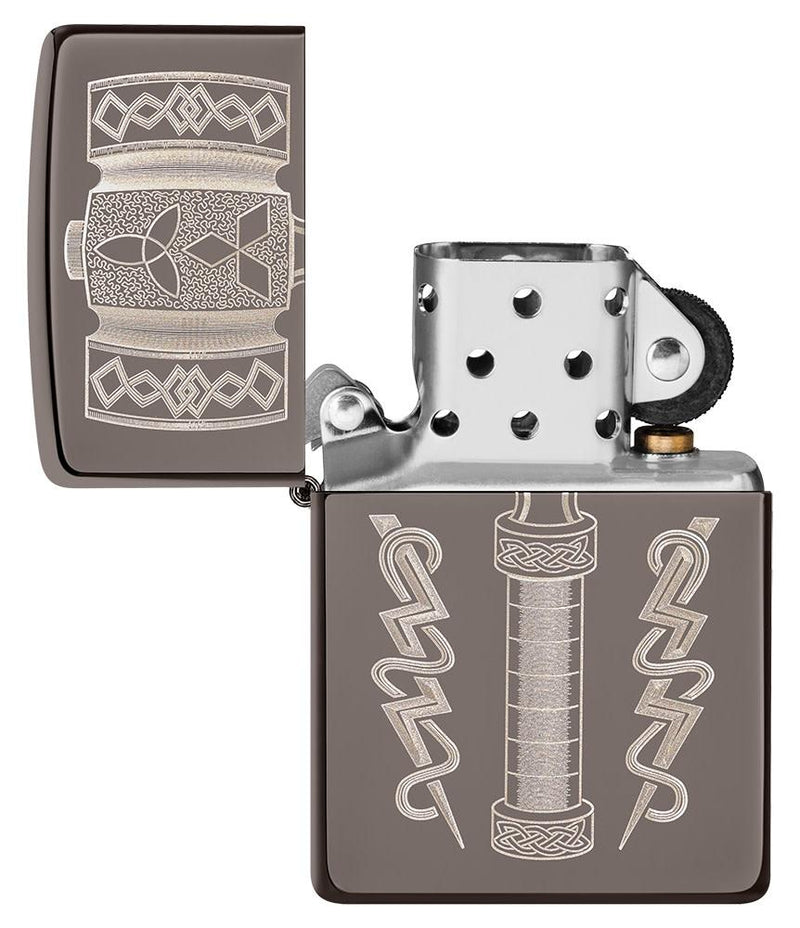 Zippo Lighter Thor's Hammer Feature Windproof All Metal Construction 19865 -Zippo - Survivor Hand Precision Knives & Outdoor Gear Store