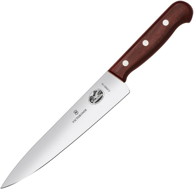 Victorinox Chef's Fixed Knife 7.5" Stainless Steel Blade Rosewood Handle 5200019 -Victorinox - Survivor Hand Precision Knives & Outdoor Gear Store