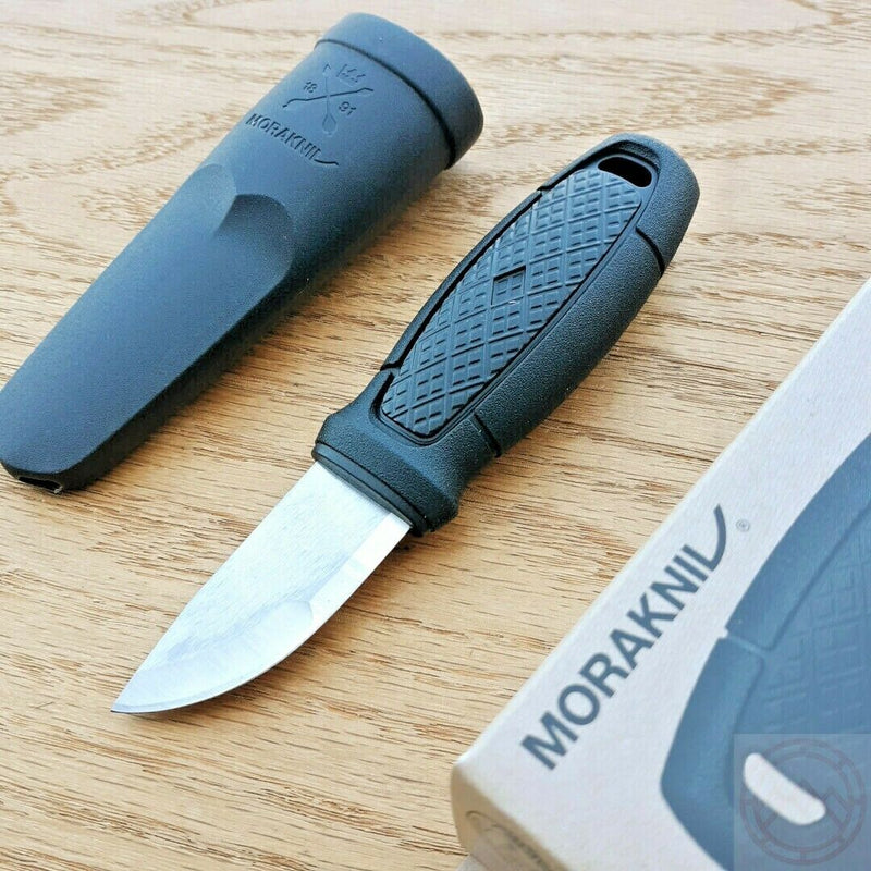 Mora Eldris Fixed Knife 2.5" 12C27 Stainless Blade Black Two Polymer Handle 01755 -Mora - Survivor Hand Precision Knives & Outdoor Gear Store