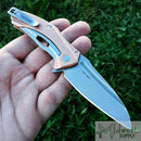 Kershaw Natrix Sub Framelock Folding Knife 2.75" D2 Tool Steel Blade Copper Handle 7006CU -Kershaw - Survivor Hand Precision Knives & Outdoor Gear Store