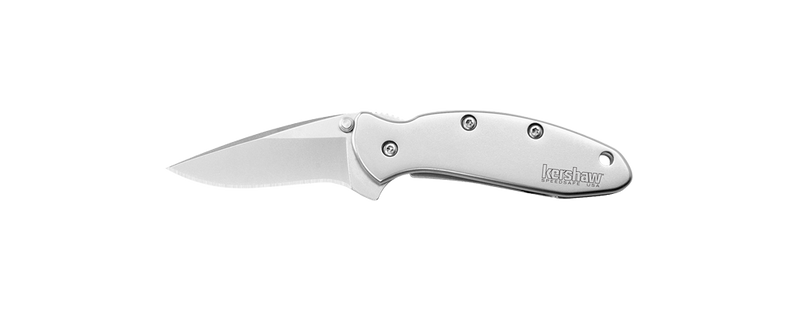 Kershaw Chive Framelock Folding Knife 2" 420 Steel Blade 2Cr13 Gray Stainless Handle KS1600 -Kershaw - Survivor Hand Precision Knives & Outdoor Gear Store