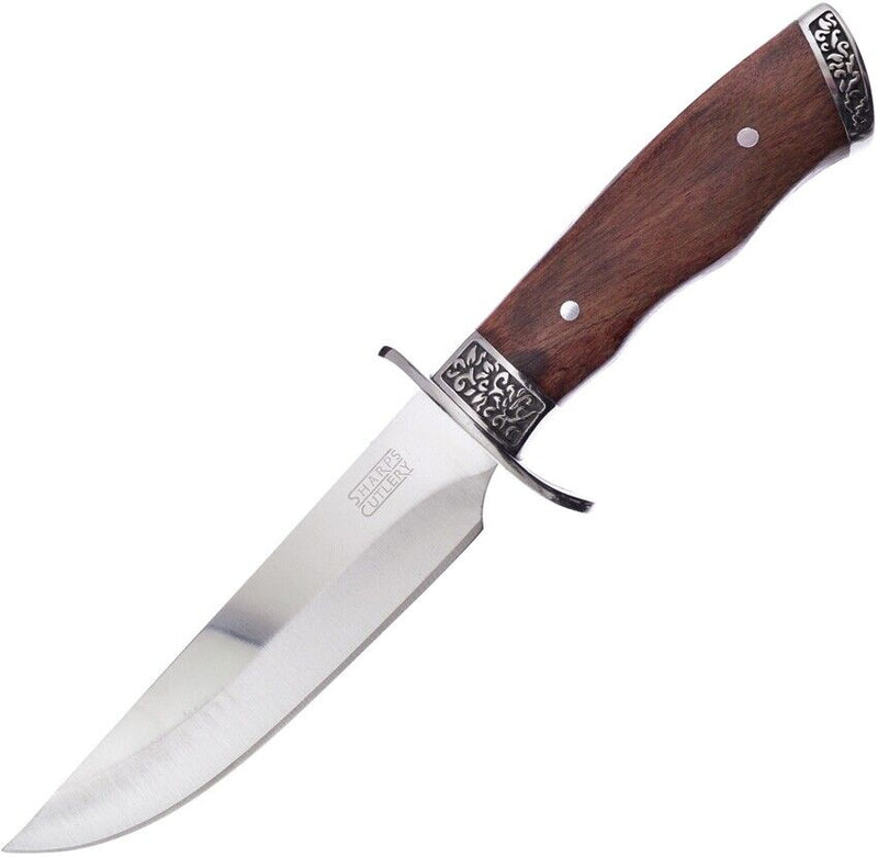 Frost Cutlery Fixed Knife 7" Stainless Steel Blade Brown Pakkawood Handle HP167PW -Frost Cutlery - Survivor Hand Precision Knives & Outdoor Gear Store