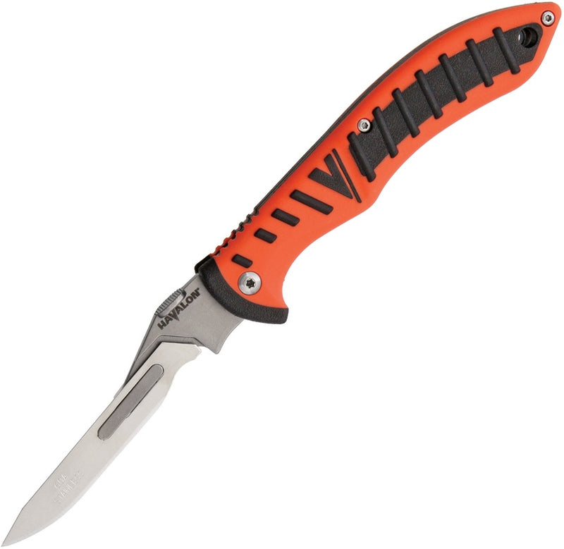 Havalon Forge Linerlock Folding Knife 3.25" Stainless Steel Blade Orange/Black Thermoplastic Handle 60ARHO -Havalon - Survivor Hand Precision Knives & Outdoor Gear Store