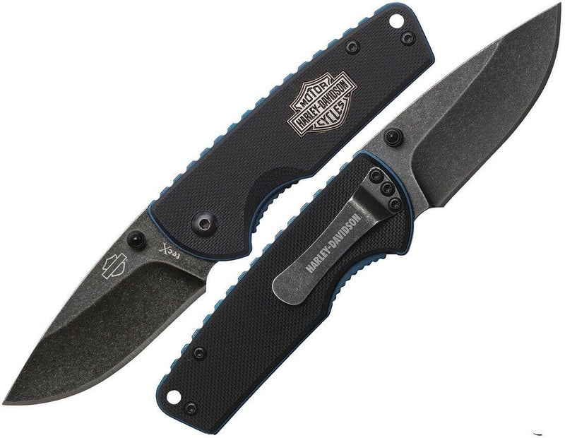 Case XX Harley Tec X Linerlock Folding Knife 2.5" Stainless Blade Black G10 Handle 52161 -Case Cutlery - Survivor Hand Precision Knives & Outdoor Gear Store