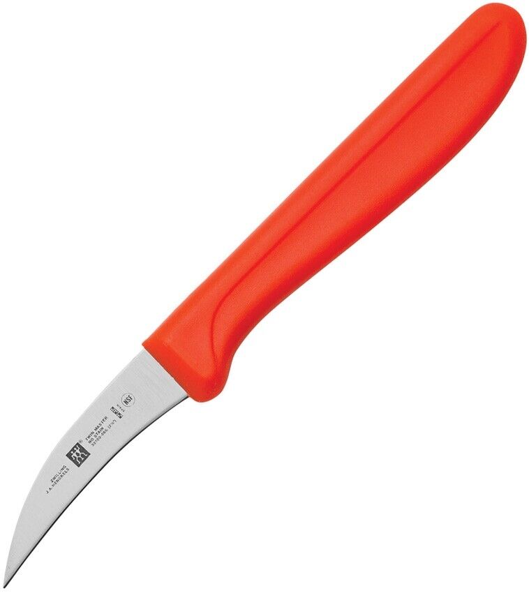 Henckels Zwilling Twin Master Kitchen Bird's Beak Peeler Knife 2.25" Stainless Steel Blade Orange Plastic Handle 32100066L -Henckels Zwilling - Survivor Hand Precision Knives & Outdoor Gear Store