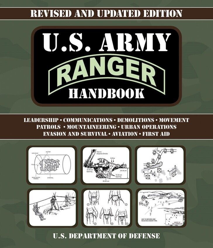 US Army Ranger Hand Book Leadership Communications Demolitions Movement Patrols 421 -Books - Survivor Hand Precision Knives & Outdoor Gear Store