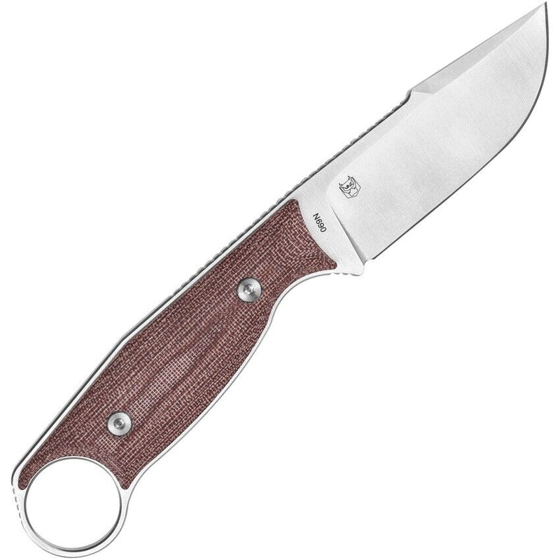 Real Steel Furrier Fixed Knife 3" Bohler N690 Steel Blade Red Canvas Micarta Handle 3611RM -Real Steel - Survivor Hand Precision Knives & Outdoor Gear Store