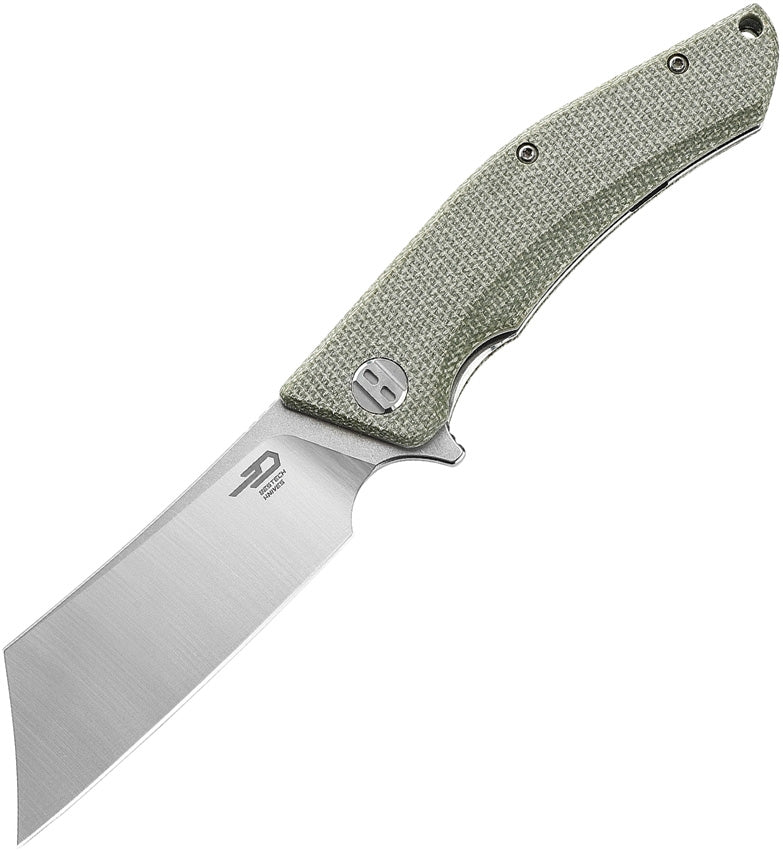 Bestech Knives Cubis Folding Knife 3.13" D2 Tool Steel Blade Beige Canvas Micarta Handle KG42B -Bestech Knives - Survivor Hand Precision Knives & Outdoor Gear Store