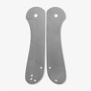 Flytanium Elementum Scales Stonewashed Titanium One Piece Construction 877 -Flytanium - Survivor Hand Precision Knives & Outdoor Gear Store