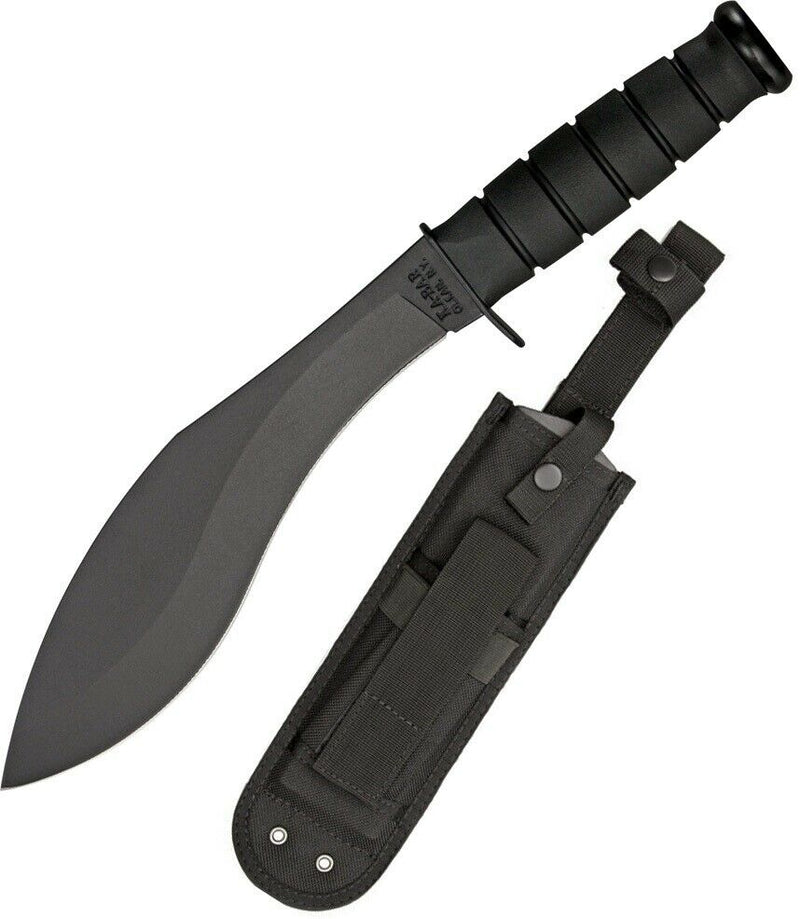 KA-BAR Combat Kukri Fixed Knife 8.62" 1095HC Steel Blade Black Rubber G Handle 1280 -Ka-Bar - Survivor Hand Precision Knives & Outdoor Gear Store