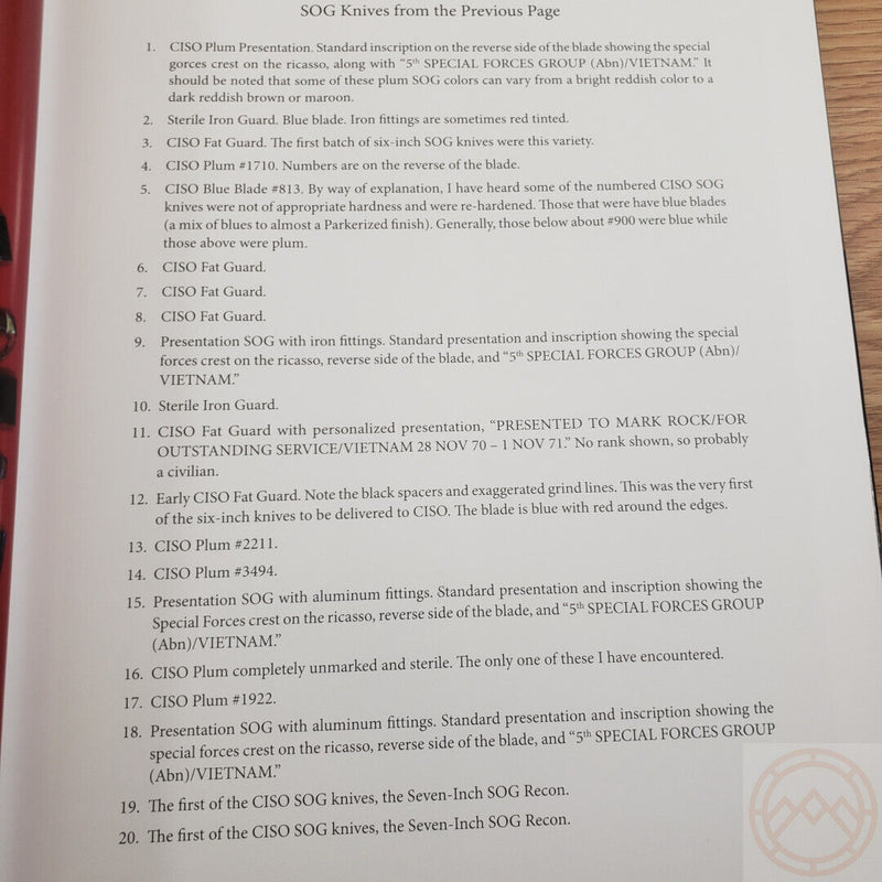 SOG Knives And More From America's War In Southeast Asia Book Identify Genuine 440 -Books - Survivor Hand Precision Knives & Outdoor Gear Store