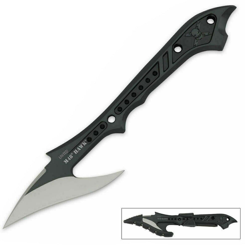 United Cutlery M48 Hawk Harpoon 3.75" One-Piece AUS-6 Stainless Construction 2971 -United Cutlery - Survivor Hand Precision Knives & Outdoor Gear Store