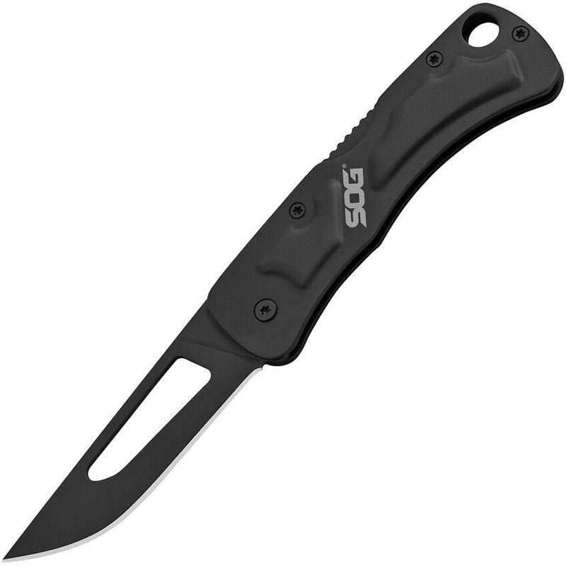 SOG Centi II Lockback Folding Knife 2" 3Cr13 Steel Blade Black Stainless Handle GCE1012CP -SOG - Survivor Hand Precision Knives & Outdoor Gear Store