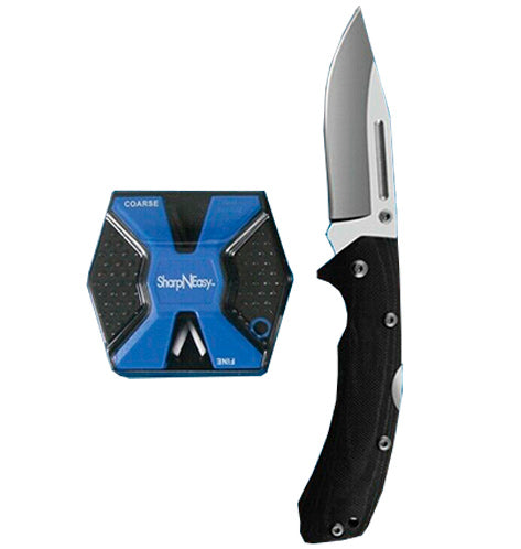 AccuSharp SharpNEasy Lockback Folding Knife 3.25" Stainless Steel Blade G10 Handle 722C -AccuSharp - Survivor Hand Precision Knives & Outdoor Gear Store