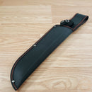 Frost Cutlery Quicksilver Bowie Fixed Knife 9.75" Stainless Steel/Drop Point Blade Black Rubber Handle S577 -Frost Cutlery - Survivor Hand Precision Knives & Outdoor Gear Store