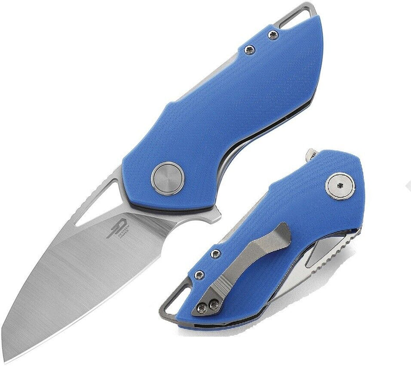 Bestech Knives Riverstone Linerlock Folding Knife 2.5" 154CM Steel Blade Blue G10 Handle KL03B -Bestech Knives - Survivor Hand Precision Knives & Outdoor Gear Store