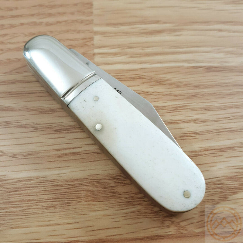 Rough Ryder Barlow Pocket Knife Stainless Steel Blades White Smooth Bone Handle 198 -Rough Ryder - Survivor Hand Precision Knives & Outdoor Gear Store