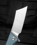 Bestech Knives Cubis Folding Knife 3.13" D2 Tool Steel Blade Blue Canvas Micarta Handle KG42C -Bestech Knives - Survivor Hand Precision Knives & Outdoor Gear Store