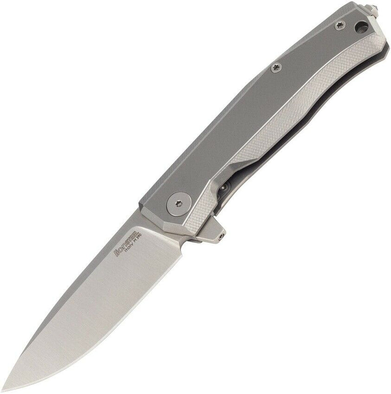 LionSTEEL Myto Frame Folding Knife 3.25" Bohler M390 Steel Blade Titanium Handle TMT01GY -LionSTEEL - Survivor Hand Precision Knives & Outdoor Gear Store