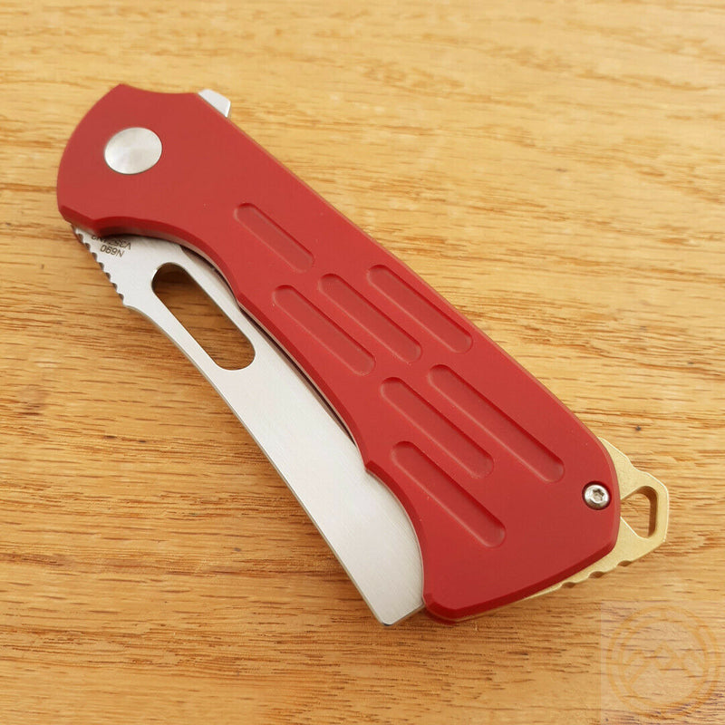 Kizer Cutlery Quatch Folding Knife 3" N690 Steel Blade Red Micarta Handle V3574N2 -Kizer Cutlery - Survivor Hand Precision Knives & Outdoor Gear Store