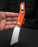 Bestech Knives Cubis Linerlock Folding Knife 3.13" D2 Tool Steel Blade Orange G10 Handle KG42D -Bestech Knives - Survivor Hand Precision Knives & Outdoor Gear Store
