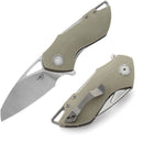 Bestech Knives Riverstone Folding Knife 2.5" 154CM Steel Blade Champagne G10 Handle KL03A -Bestech Knives - Survivor Hand Precision Knives & Outdoor Gear Store