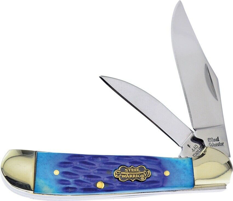 Frost Cutlery Copperhead Pocket Knife Stainless Blades Jigged Bone Handle SW104CBJ -Frost Cutlery - Survivor Hand Precision Knives & Outdoor Gear Store