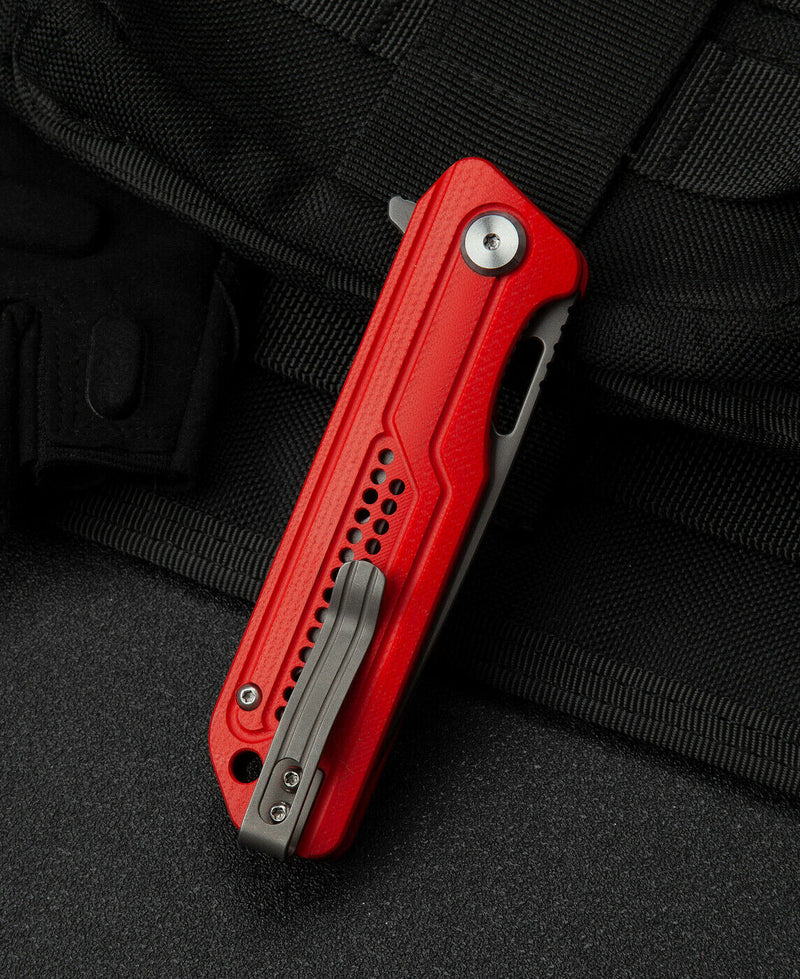 Bestech Knives Circuit Liner Folding Knife 3.25" K110 Tool Steel Blade Red G10 Handle G35C2 -Bestech Knives - Survivor Hand Precision Knives & Outdoor Gear Store