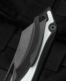 Bestech Knives Kasta Liner Folding Knife 3.5" 154CM Steel Blade Black And White G10 Handle KG45D -Bestech Knives - Survivor Hand Precision Knives & Outdoor Gear Store
