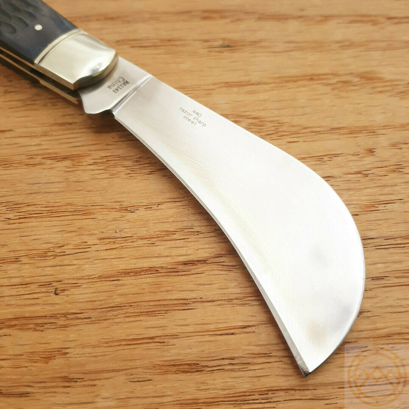 Rough Ryder Hawkbill Folding Knife Stainless Blade Black Jigged Bone Handle 1143 -Rough Ryder - Survivor Hand Precision Knives & Outdoor Gear Store