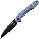 Bestech Knives WIBRA Folding Knife 3.5" Bohler M390 Steel Blade Blue Anodized Titanium Handle KT2001C -Bestech Knives - Survivor Hand Precision Knives & Outdoor Gear Store