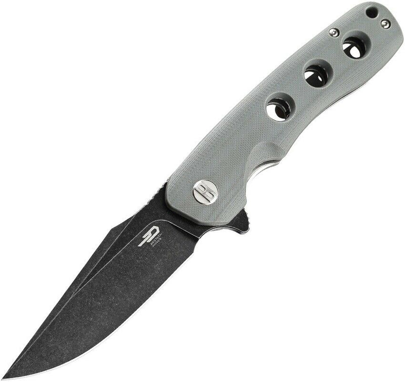 Bestech Knives Arctic Linerlock Folding Knife 3.5" D2 Tool Steel Blade Gray G10 Handle G33C2 -Bestech Knives - Survivor Hand Precision Knives & Outdoor Gear Store