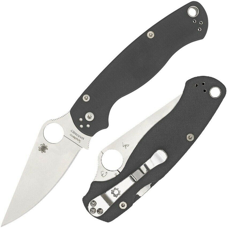 Spyderco Military 2 Folding Knife 3" Maxamet Tool Steel Blade Gray G10 Handle 81GPDGY2 -Spyderco - Survivor Hand Precision Knives & Outdoor Gear Store